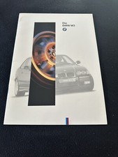 1996 BMW M3 E36 GERMAN Brochure  '96 M-3 Coupe Sedan Convertible Sales Catalog
