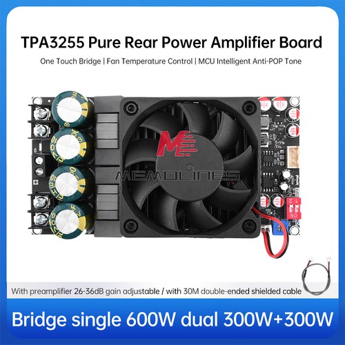 ZK-3002 Digital Amplifier Board High Power TPA3255 Dual 300WX2 /Mono 600W Stereo - Picture 2 of 20