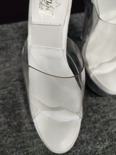 Pleaser BEYONCE B5 clear Springolator pole dancing stilettos US 6, 7, 8, 10, 11 - Picture 5 of 10