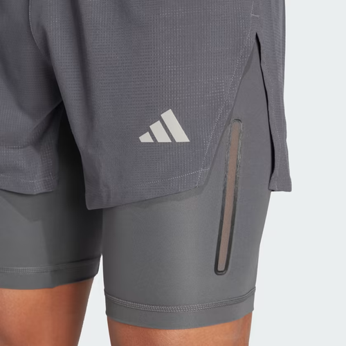 Adidas corto uomo Heat.rdy Hiit elevato 2 IN 1 - grande - grigio sei - Foto 5 di 7