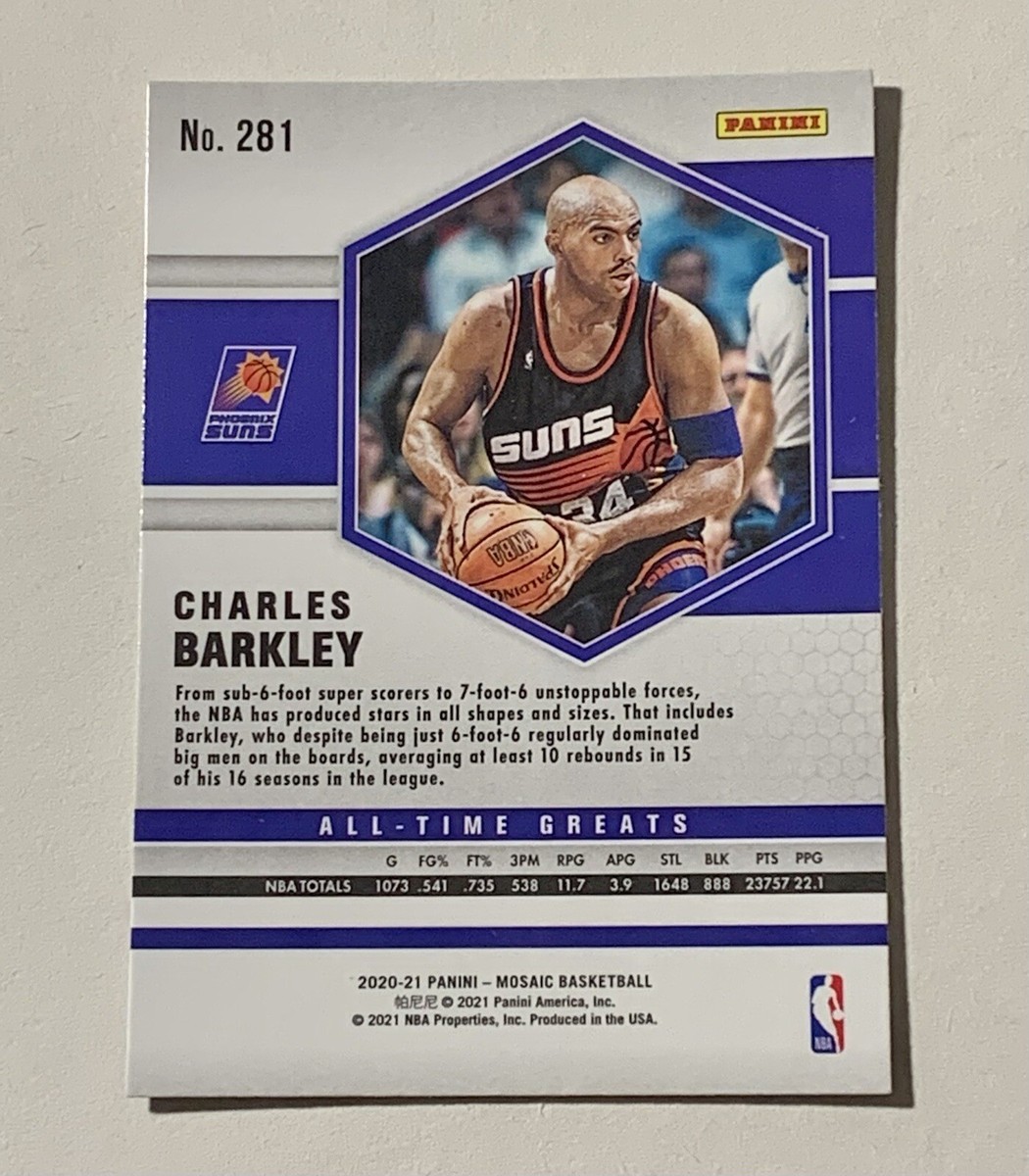 2020-21 Panini Mosaic Charles Barkley All-Time Greats #281 Phoenix