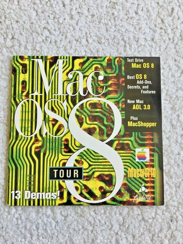 MAC OS 8 TOUR - 13 DEMOS FROM APPLE + MACWORLD EDITOR'S PICKs SHAREWARE