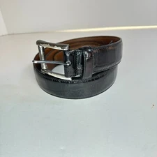 Men's Brighton Black Full Grain Glove Lining Leather Belt M10783 Sz 36 USA Made