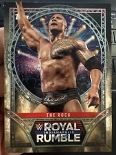 2025 Topps WWE Royal Rumble The Rock Indianapolis Event Only RR-5 Final Boss