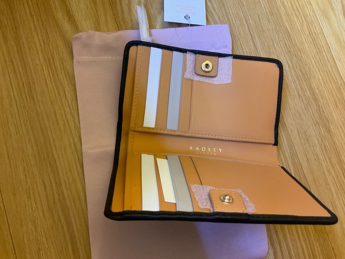 NWT Radley London & Friends Bi-Fold Black Wallet - Old