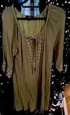 Naïf Dress Dark Green Sz L