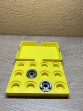 Boite de rangement jaune pour shell holder ( lee, lyman, hornady, rcbs etc...)