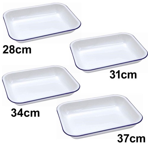 Falcon Enamel Bake Pan Baking Roasting Tray 28 31 34 37cm Kithcenware