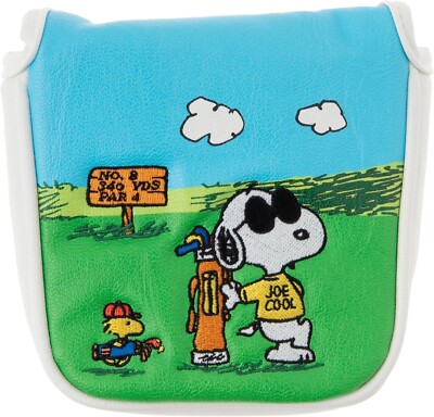 Snoopy Joe Cool Woodstock Golf Putter Cover Mallet D-Type H-438 Headcover