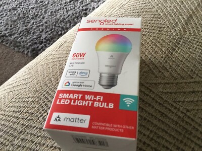 Sengled LED Smart Glühbirne (E27), Materiefähig, Mehrfarbig, 1er Pack