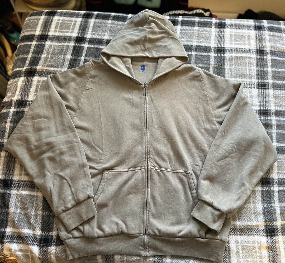 Yeezy Gap Hoodie Mens Size XL Zip Unreleased Season Gray