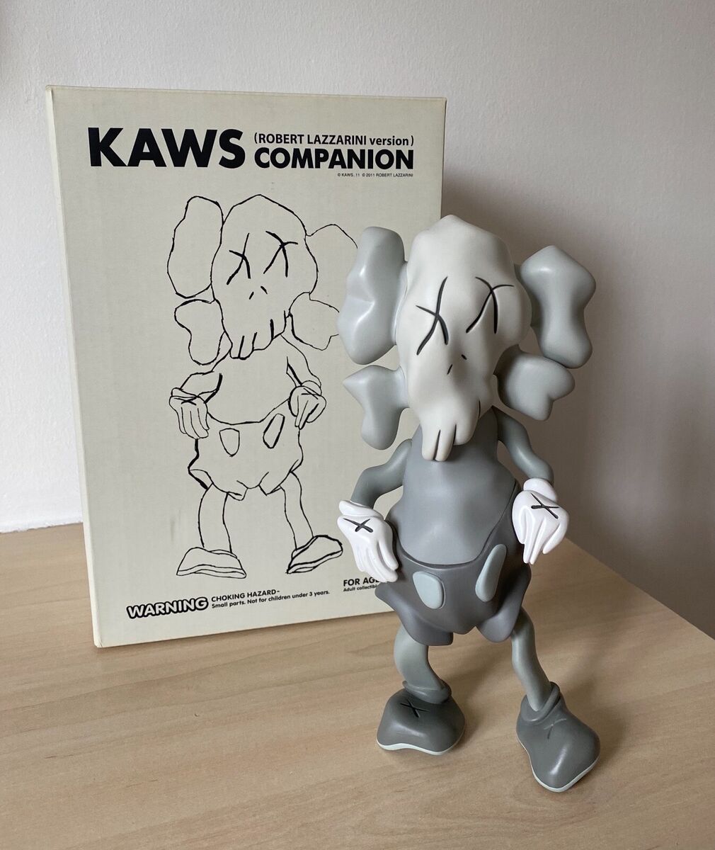 KAWS x Robert Lazzarini Distorted Companion (Grey) + Banksy KAWS x Robert Lazzarini Distorted Companion (Grey) + Banksy