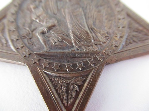 USA MOH ARMY MEDAL. TYPE 2. NOT NAMED. WITH MAKER'S NAME. ORIGINAL! VERY RARE - Bild 3 von 8