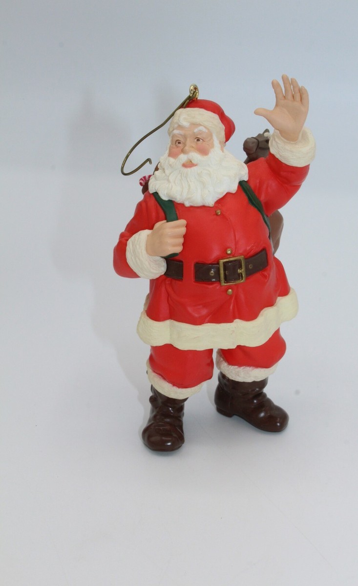 クリスマスプレート Santa in Europe 1999 Large Vintage Santa Figure by Holiday Creations 1994 in Good