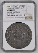 1630 CZ GERMANY TALER HALBERSTADT DAV-5349 NGC XF DETAILS