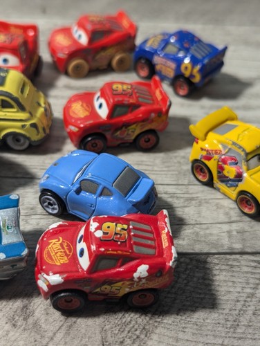 Lot of 12 Mini Racers Metal Micro Diecast Rare Disney Pixar Cars Used - Picture 5 of 10