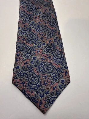 Lazarus pink, blue, silver men’s tie - Image 1 of 4