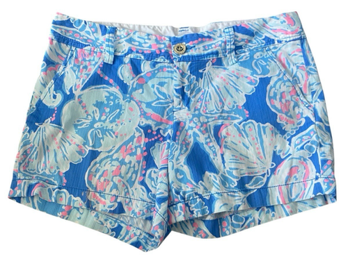 Lilly Pulitzer Callahan Shorts Size 6 Bay Blue Into The Deep