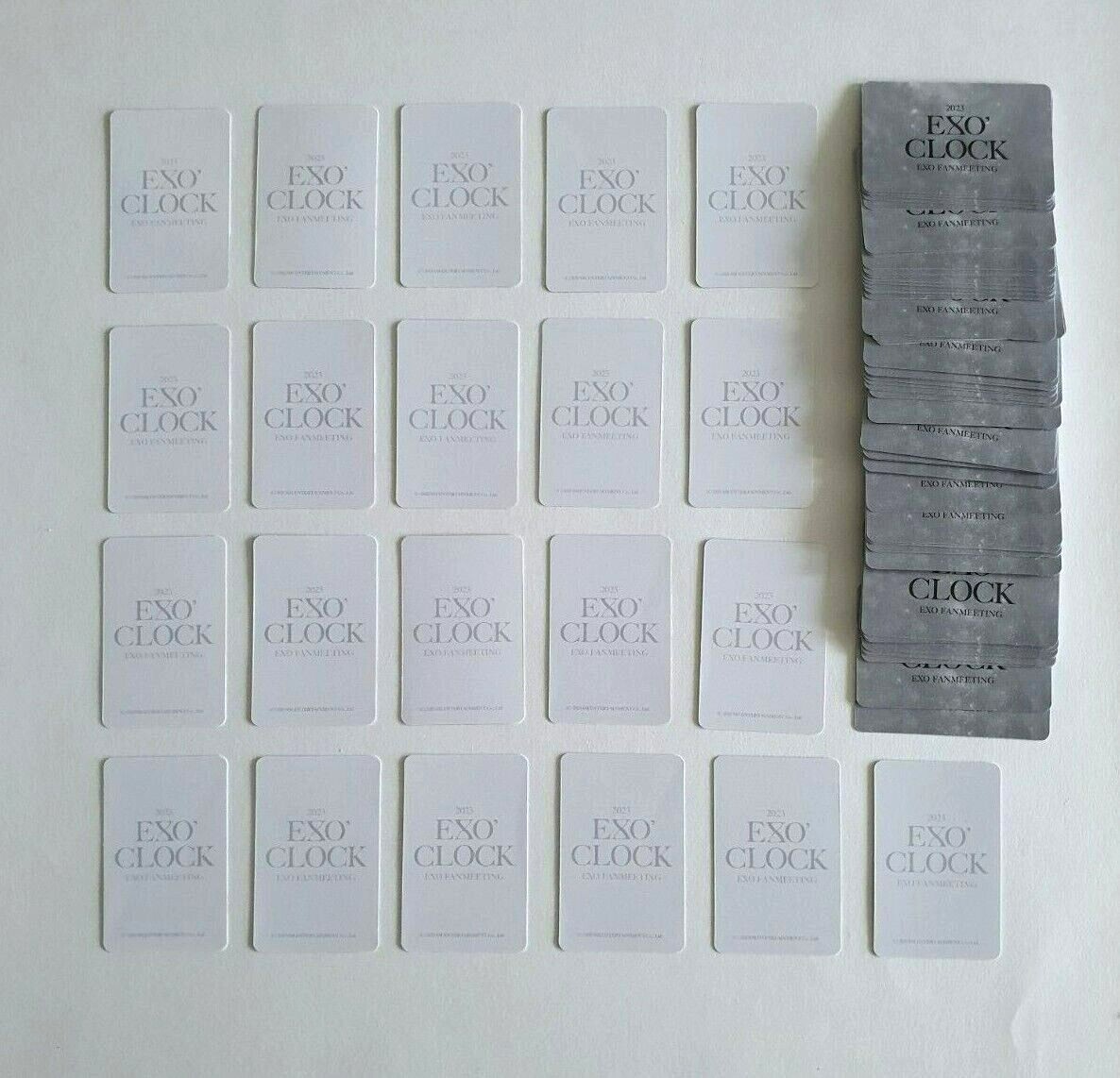 2023 EXO Fanmeeting Fortune Scratch card from [ EXO' Clock 2023 EXO Fanmeeting Fortune Scratch card from [ EXO' Clock