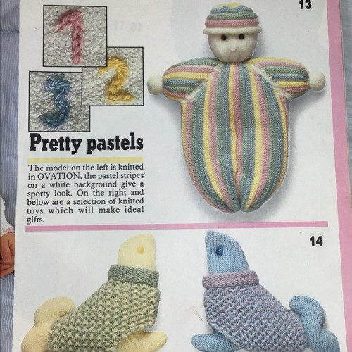 Phildar Mailles Baby Clothes Knitting Pattern Booklet 103 Birth To 2 Years 1983 - Picture 13 of 24