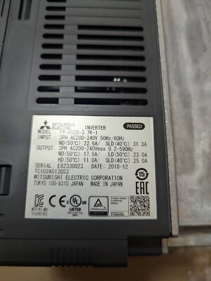 Mitsubishi FR-A820-3.7K-1 High performance inverter FREQROL