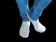 3 Pairs Men's Long Linen Socks