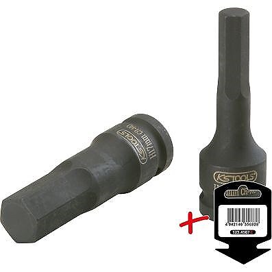 KS TOOLS 1/2'' Kraft-Bit-Stecknuss Innensechskant, 19mm