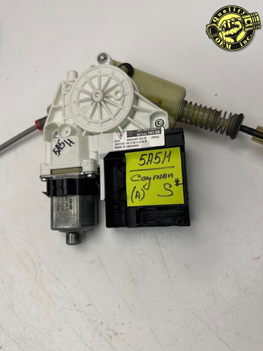 06-12 PORSCHE CAYMAN 911 BOXSTER FRONT LEFT DOOR WINDOW REGULATOR W MOTOR OE 34k - Picture 10 of 10