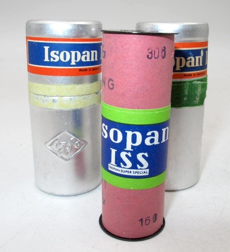*WOW* 2 ROLLS OF AGFA ISOPAN ISS 620 B&W FILM IN METAL TINS-UNKNOWN EXP. DATE - Picture 5 of 6