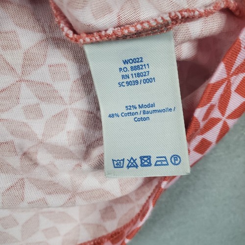 Blusa Camisa Top Boden Abotonada Manga Larga Modal/Algodón Talla 18R Estampado Geométrico - Imagen 8 de 9