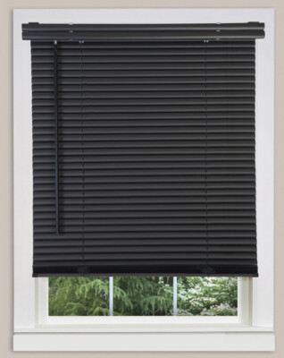 #ad Window Blinds Mini Blind 1quot; Slat Vinyl Venetian Blinds Black White Beige Gray $32.49