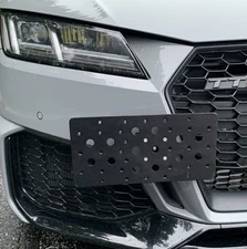 Front Bumper Tow Hook License Plate Tag Mount Bracket for AUDI TT 2016-2024 New