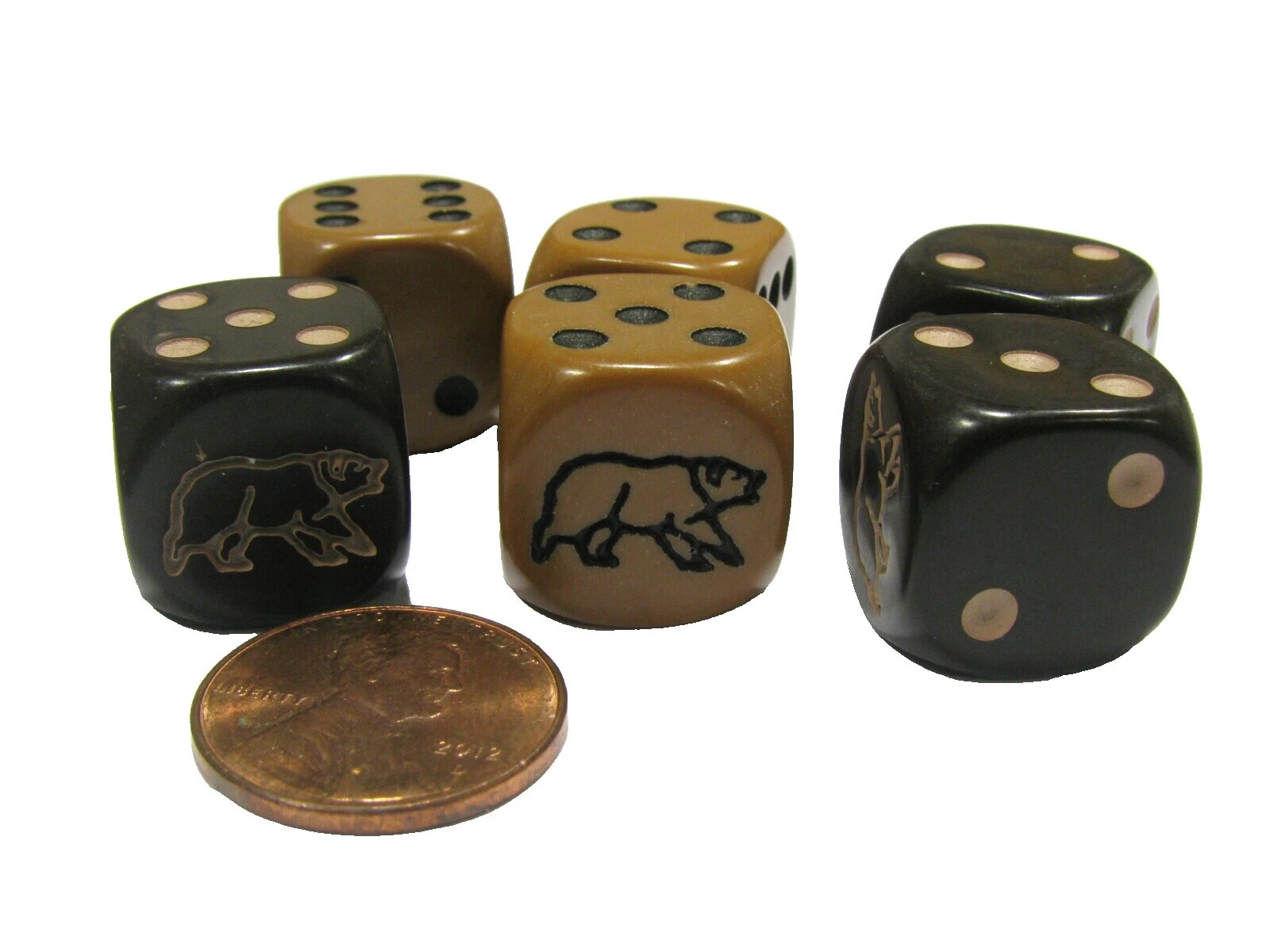 Juego de dados Marrón Koplow Games piezas y piezas