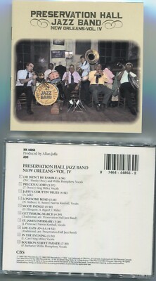 CD Preservation Hall Jazz Band: New Orleans Vol. IV (CBS) 1988