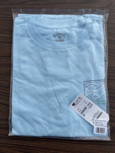 Billabong Mens X-Large Crayon Wave Short Sleeve T-Shirt Graphic Coastal Blue NEW - Picture 3 of 4