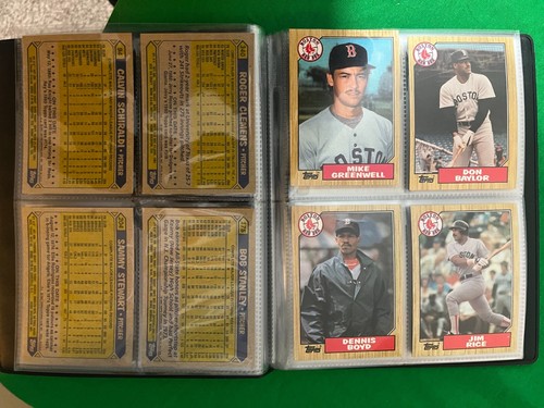 Boston Red Sox 1987 Topps Team Set with 40 card collector album. Complete set - Picture 8 of 11