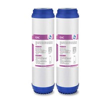 2 Pack 5 Micron 10"x2.5" Granular Activated Carbon Water Filter GAC Replacement