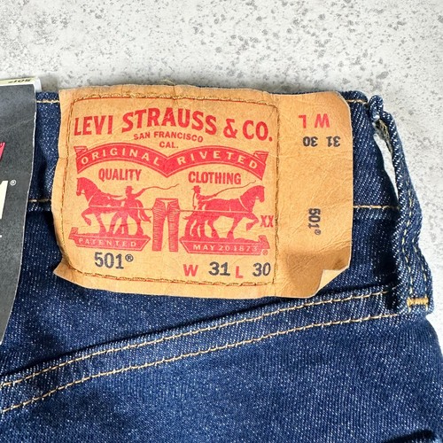 Levi's Men's 501 ORIGINAL FIT Stretch 31x30 Stay Dark Indigo Blue NEW WITH TAGS - Picture 7 of 12