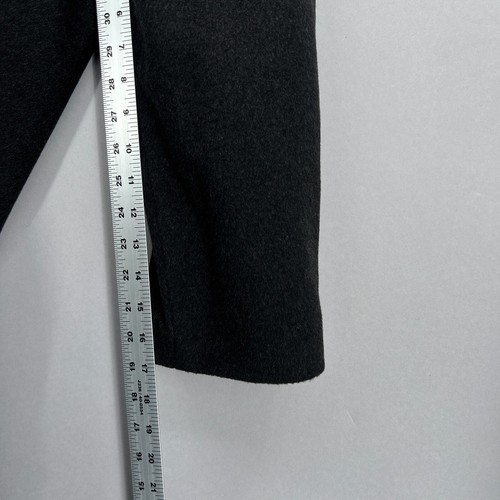 Loro Piana Coat Mens 42 Long Overcoat 100% Cashmere Charcoal Pick Stitch MINT - Picture 9 of 20