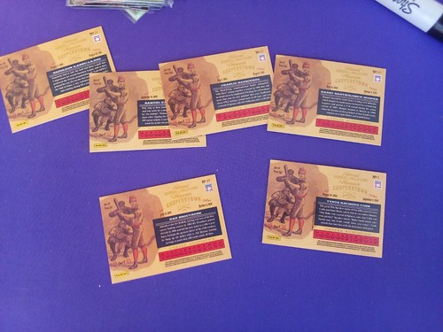 6 DIF 2013 PANINI COOPERSTOWN LUMBERJACKS TY COBB/BROUTHERS DAN/LAJOIE/HOOPER - Picture 3 of 4