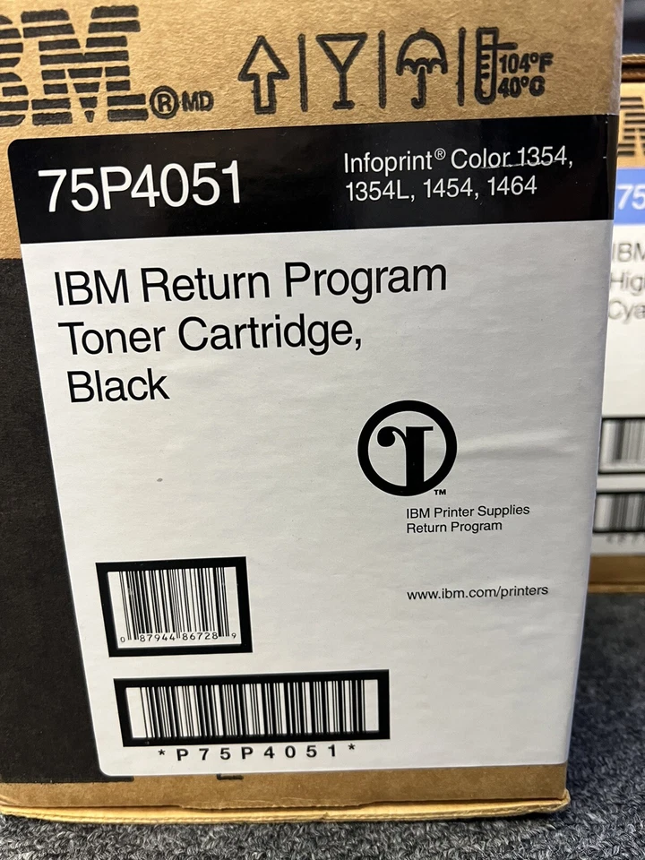 3 OEM IBM Infoprint Color 1354 and 1464 Toner Cartridge 75P4051 75P4056 75P4057 - Image 3 of 4