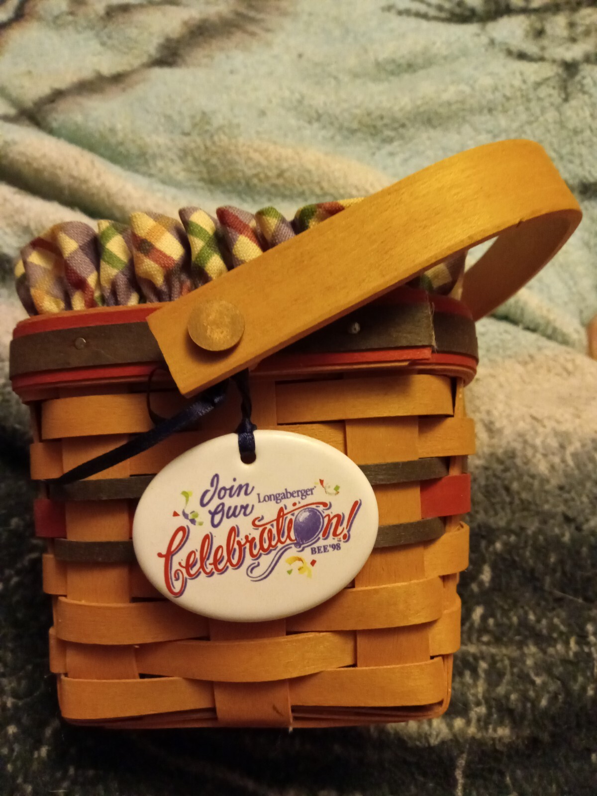 25th Anniversary Bee Basket Longaberger With Signatures eBay