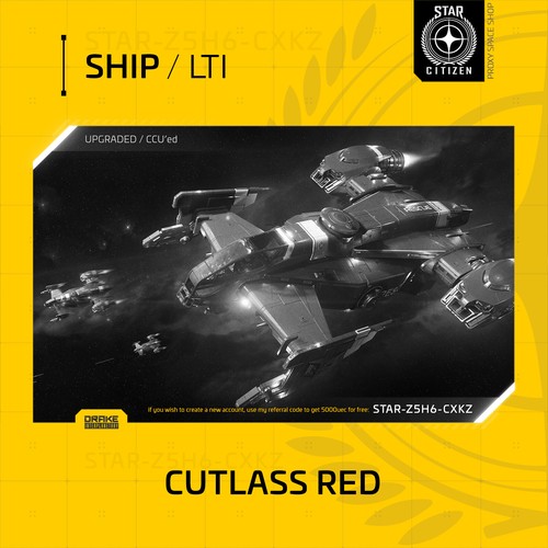 STAR CITIZEN - DRAKE CUTLASS RED - LTI - CCU'd - (Assicurazione sulla vita) - Foto 1 di 9