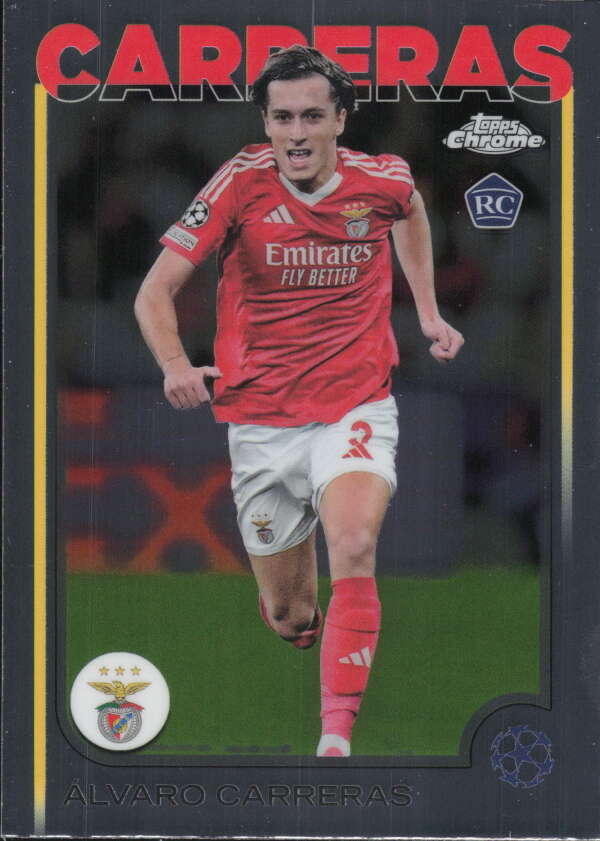 2024-25 Topps Chrome UEFA Club Competitions #181 Alvaro Carreras SL Benfica RC