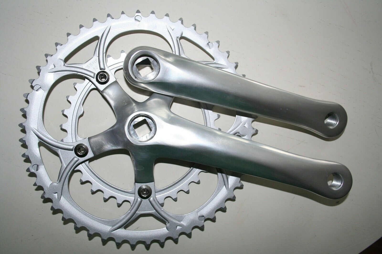 Geardeangloow Rennrad-Kurbelsatz 152mm - Aluminium Kurbelgarnitur BCD 104mm