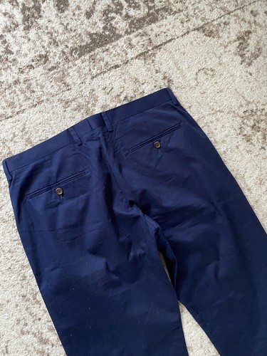 J Crew Ludlow Slim-fit Suit Pant Italian Cotton Chino Navy 32x 30 - $158 NWT - Picture 7 of 7