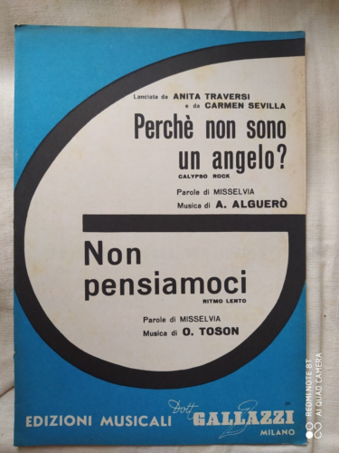 ANITA TRAVERSI "PERCHE' NON SONO UN ANGELO ?" + "NON PENSIAMOCI" - 1960 - DOTT. - Foto 1 di 3