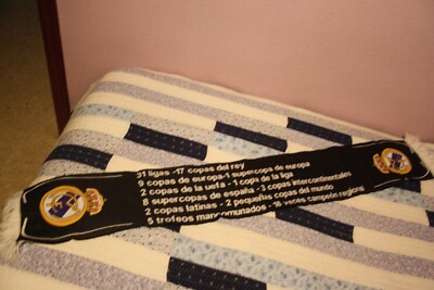 【vintage Real Madrid football scarf】 Vintage Football Scarf from Real Madrid The Team of the