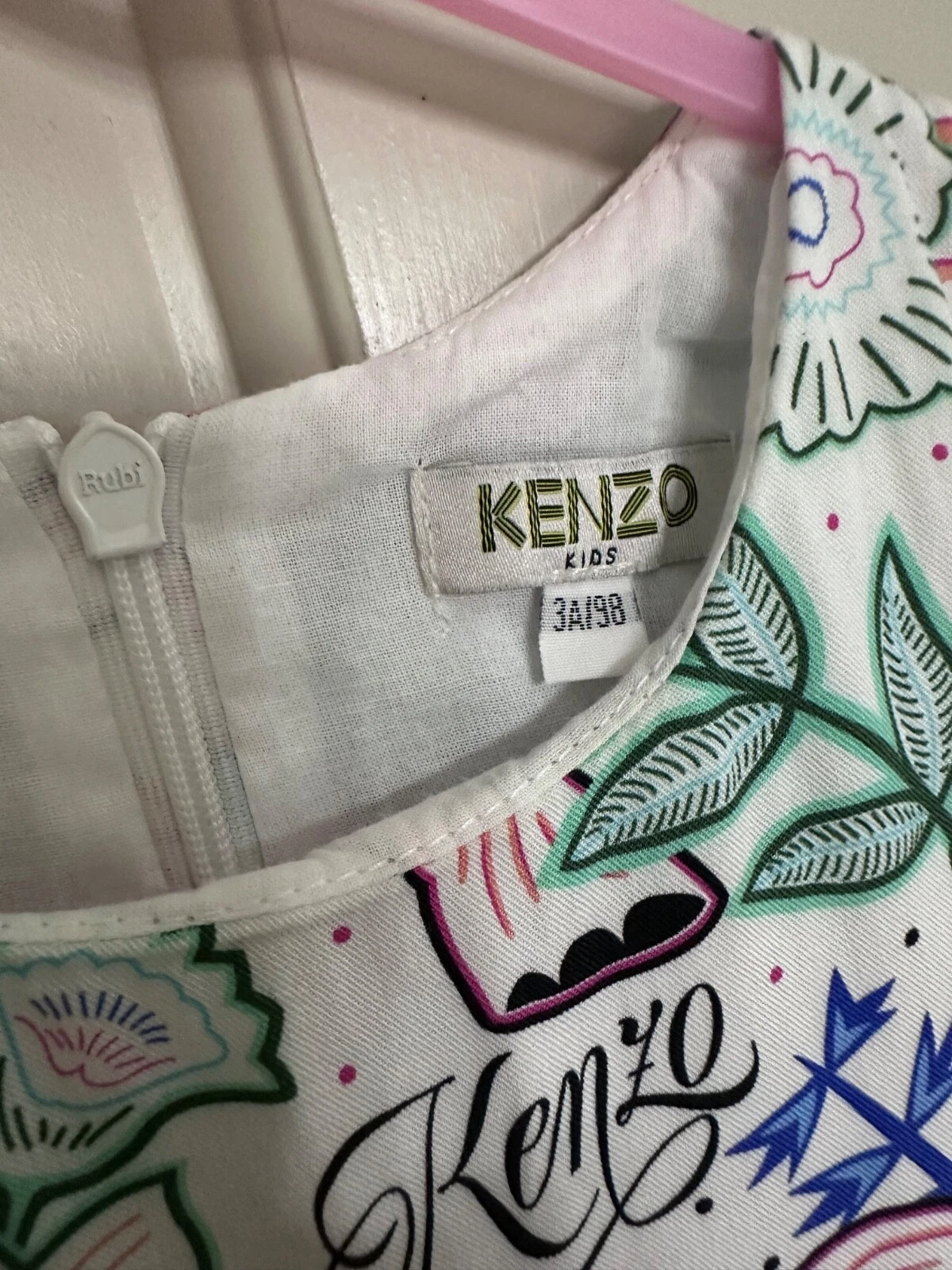 Autentico abito Kenzo stampa animalier con volant