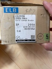 FUJI EG203B Molded Case Circuit Breaker (100-200-415V, 150A, 3-Pole, 225AF,)